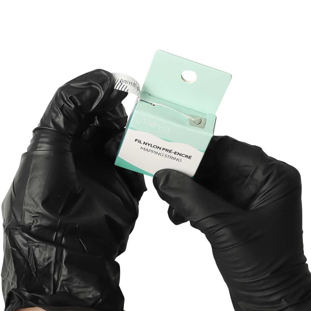 White pre-inked nylon thread