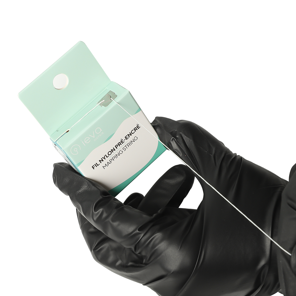 White pre-inked nylon thread