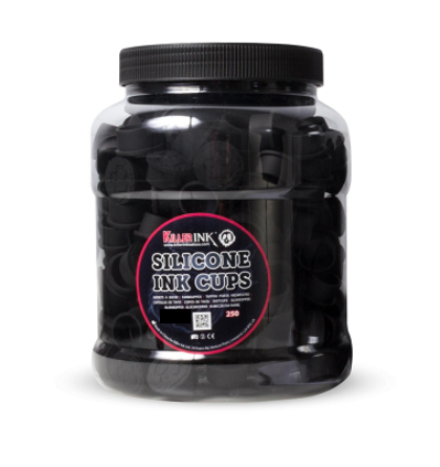 Godets à encre noirs en silicone