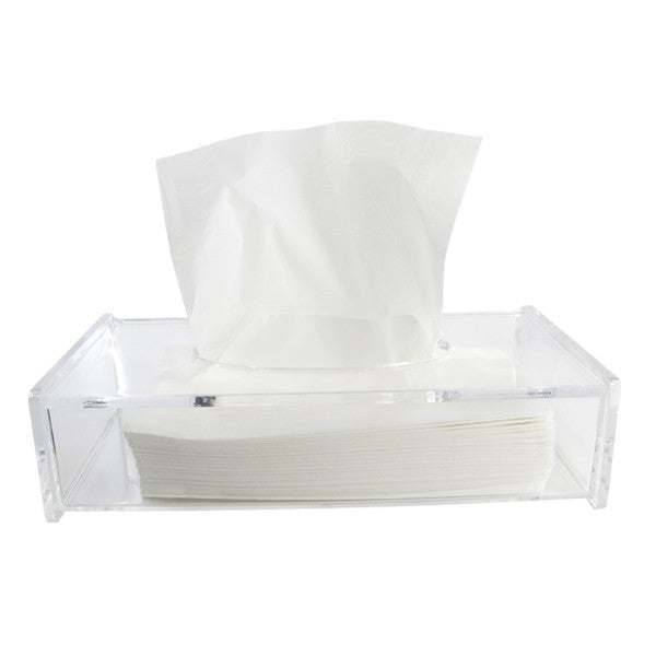 Acrylic tissue box