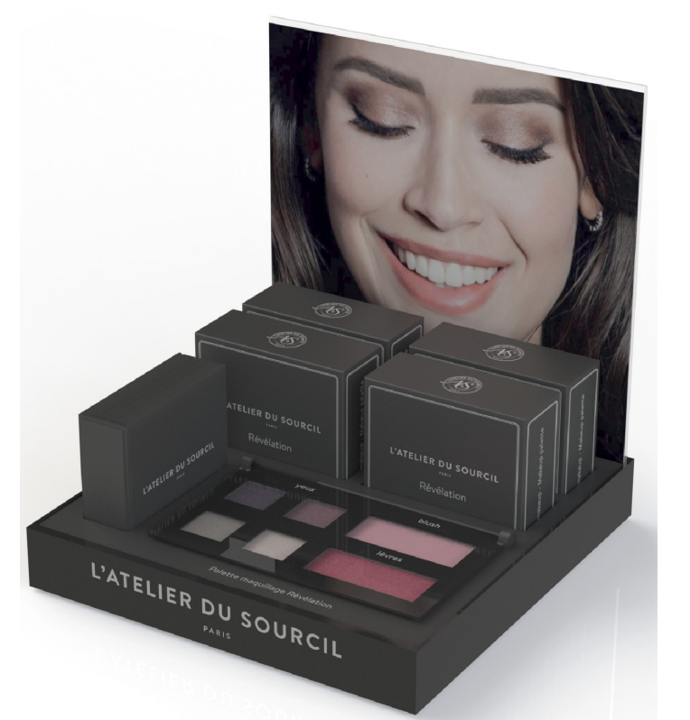 Eyebrow Workshop Palette Display // With Tester & Pan