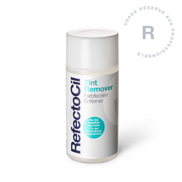 Eyebrow and eyelash dye remover