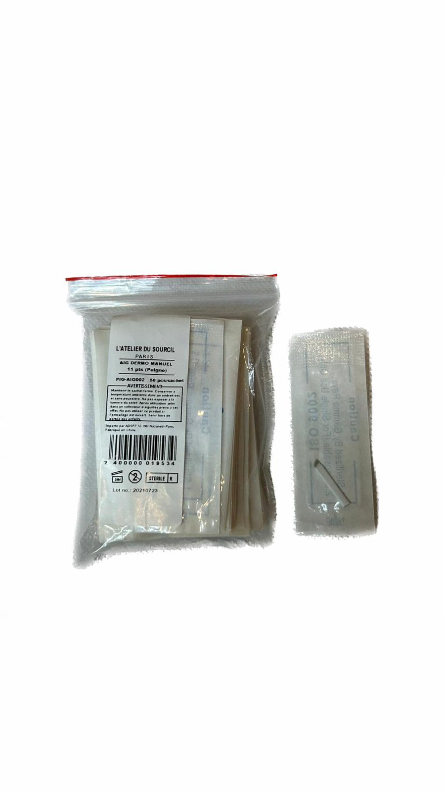 Manual Dermo Needles (11Pts) Comb - 50x