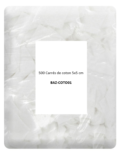 Coton Carré 5X5  -500x