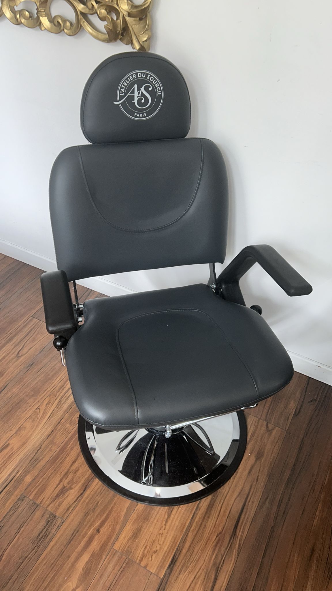 Fauteuil Barbier Gris